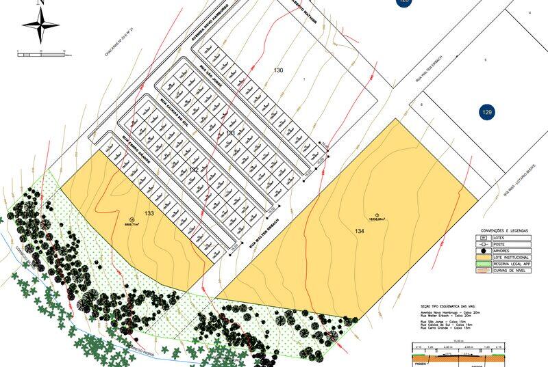 Projeto técnico de loteamento urbano